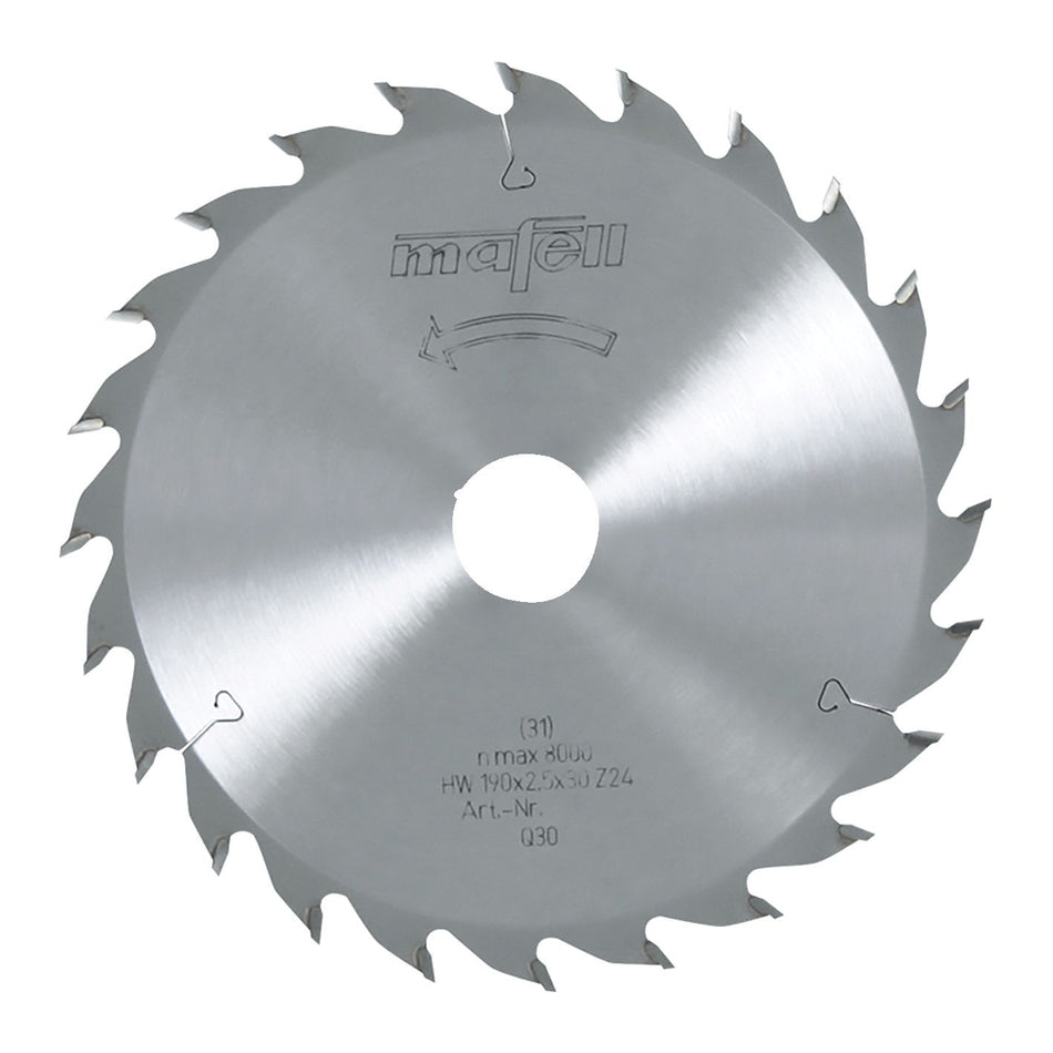 Lame de scie circulaire Mafell 168 x 1,2/1,8 x 20 mm, Z 24, WZ, universelle pour bois