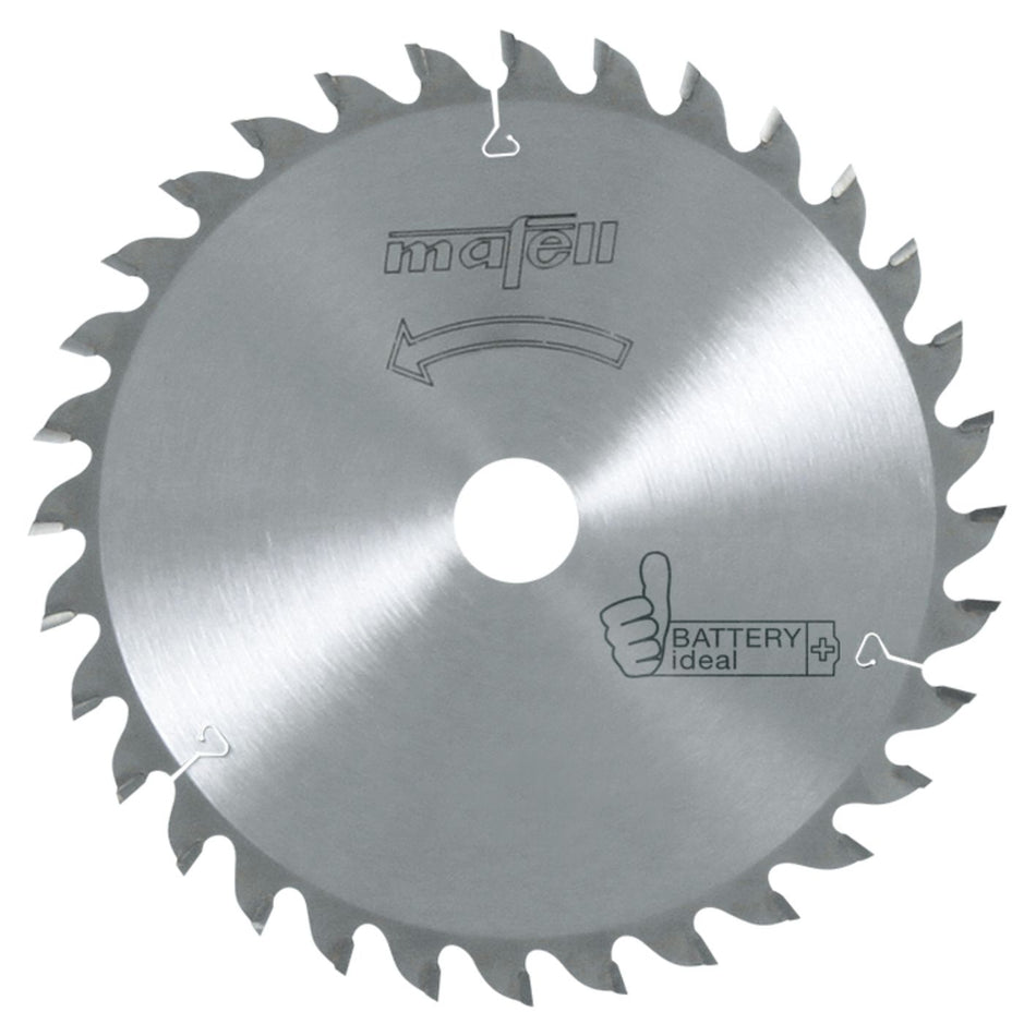 Lame de scie circulaire Mafell 185 x 1,2/1,8 x 20 mm, Z 32, WZ, Battery ideal, pour coupes longitudinales et transversales dans le bois