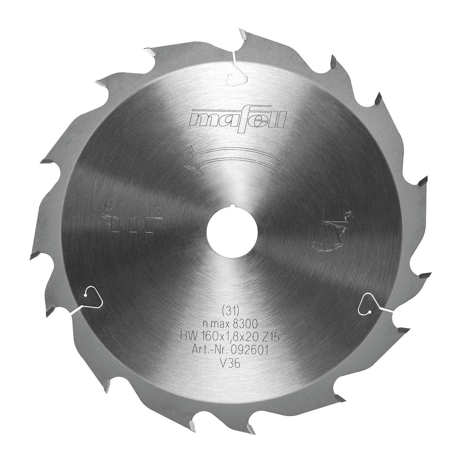 Lame de scie KSB-WL160 GT HW, 160 x 1,8 x 20mm, Z15-5, WZ/FZ