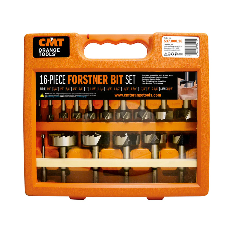 JEU DE 16 EMBOUTS À TIGE CYLINDRIQUE FORSTNER 537.000.16