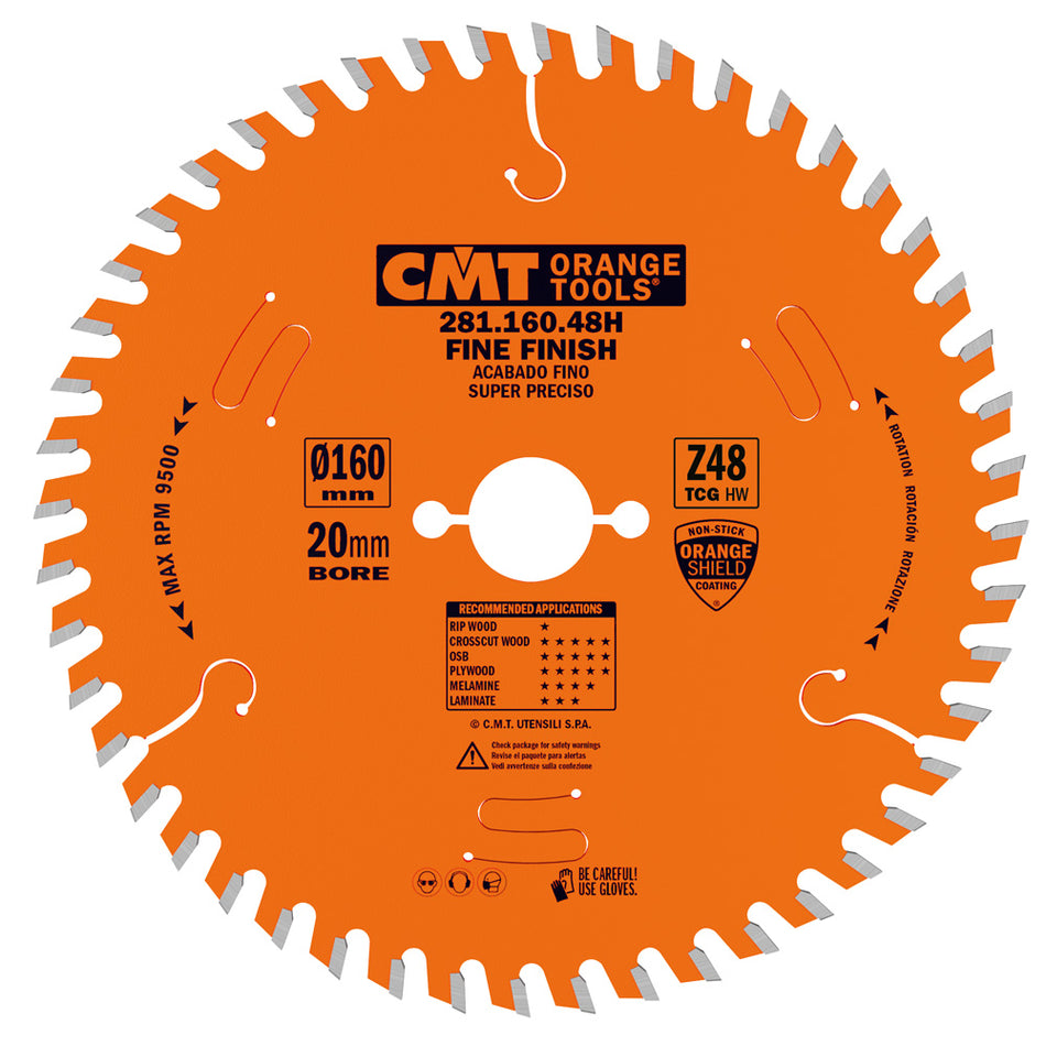 Positive Trapezzahnblätter für Laminate und Spanplatten, Industrieserie