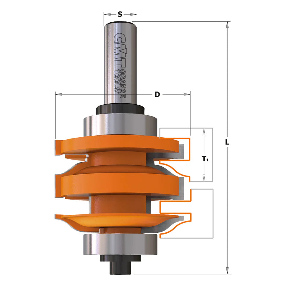 Set de freze pentru îmbinări mascul/femelă