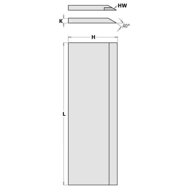 Hobelmesser für Messerköpfe aus (HW)