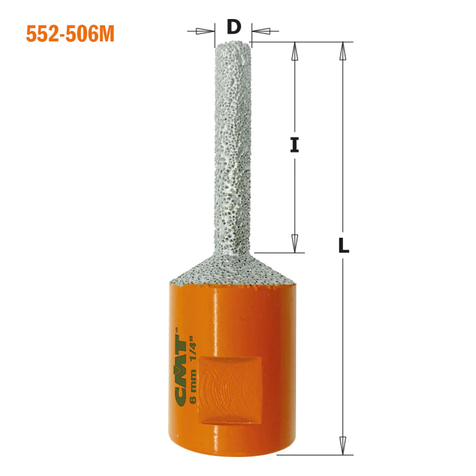 SEGHE A TAZZA IN DIAMANTE PER GRES E MARMO