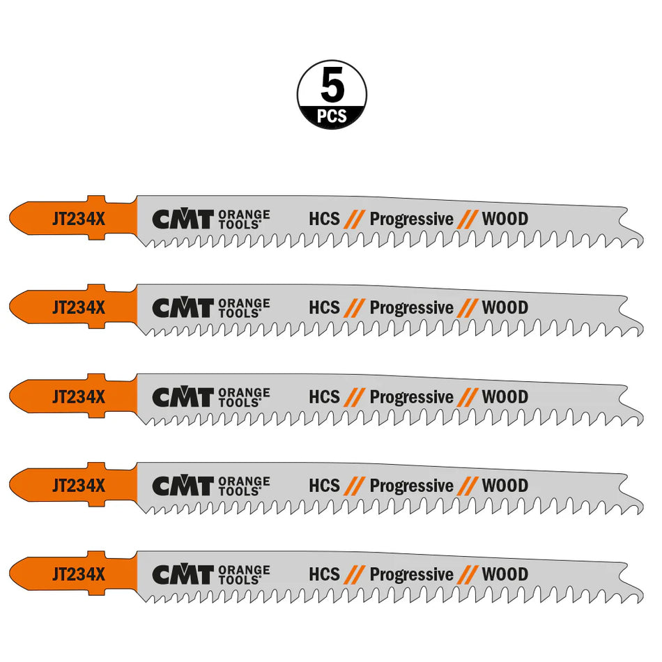 Schneidet Weich- und Hartholz, Sperrholz, OSB und JT234X-5-Laminat