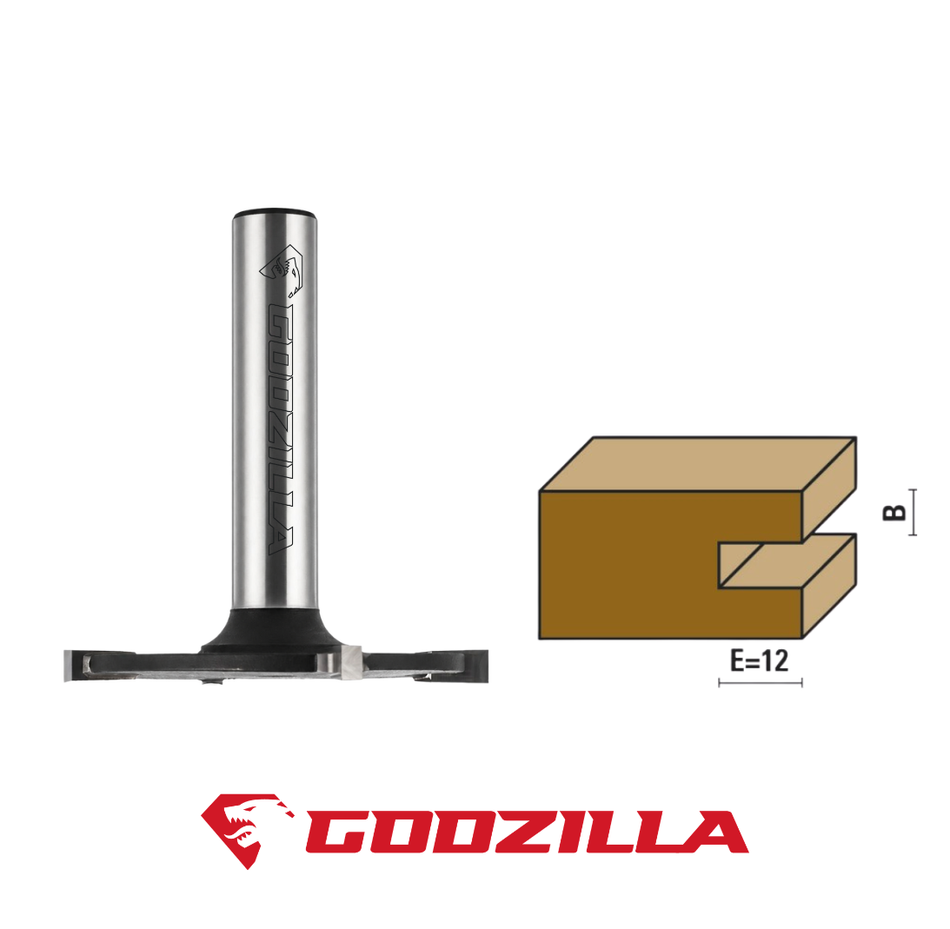 Fresa per scanalature a T Z=4 GodzillaBits