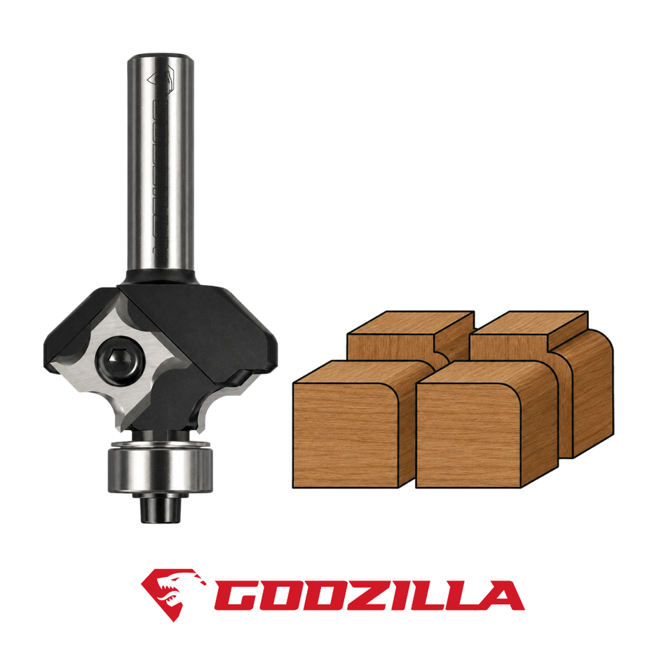 Frese a raggio concavo con coltelli reversibili GodzillaBits
