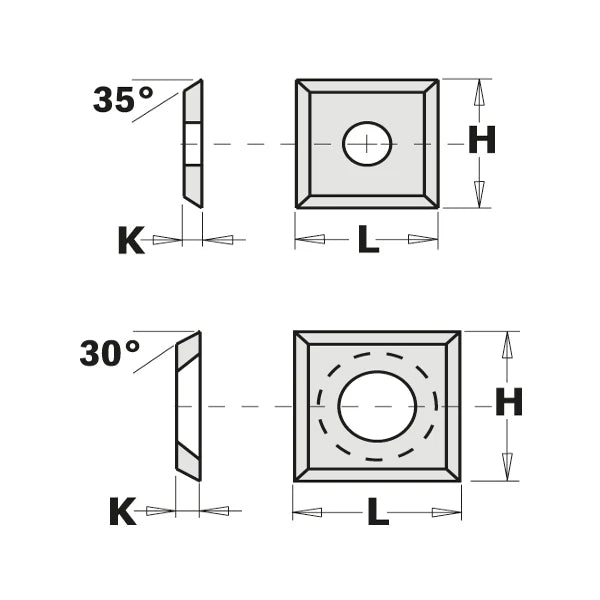 COUTEAUX RÉVERSIBLES STANDARD - 4 LAMES