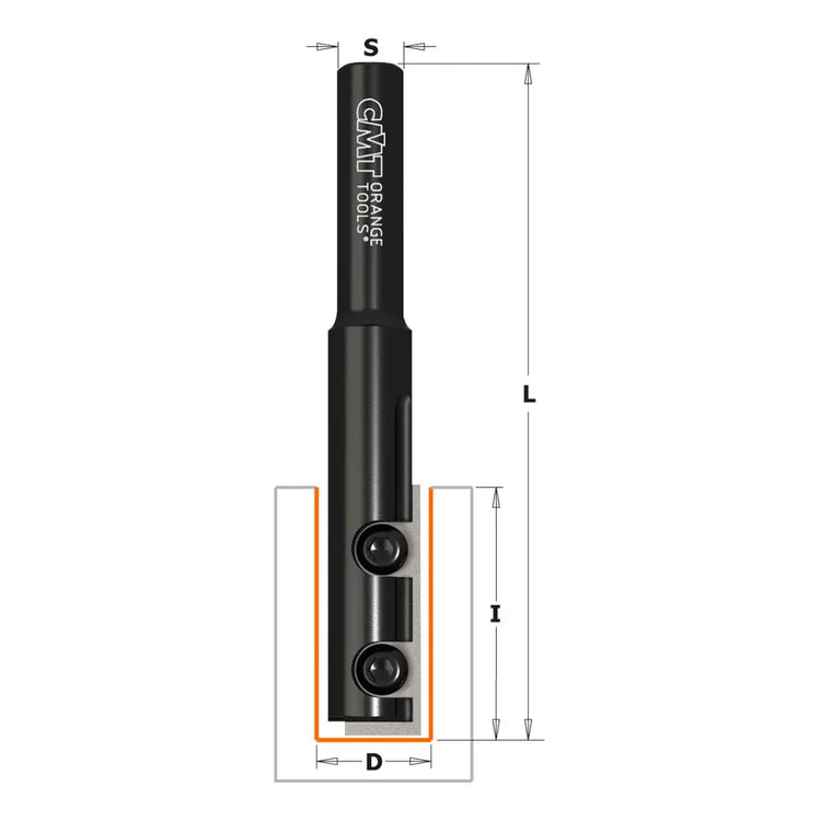 Coupe-bordure droite pour stratifiés avec couteaux réversibles