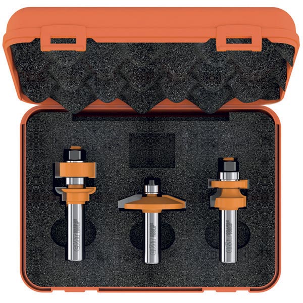 Set mit 3 Fräsern für Türen