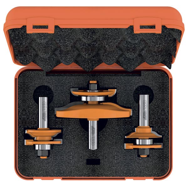 Set mit 3 Fräsern für Türen