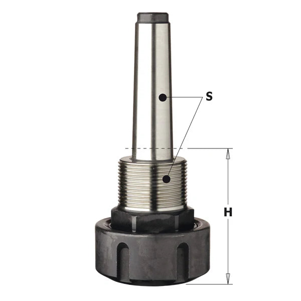 Elastische Spannzangenfutter „ER32“, konischer Anschluss MK2/MK3