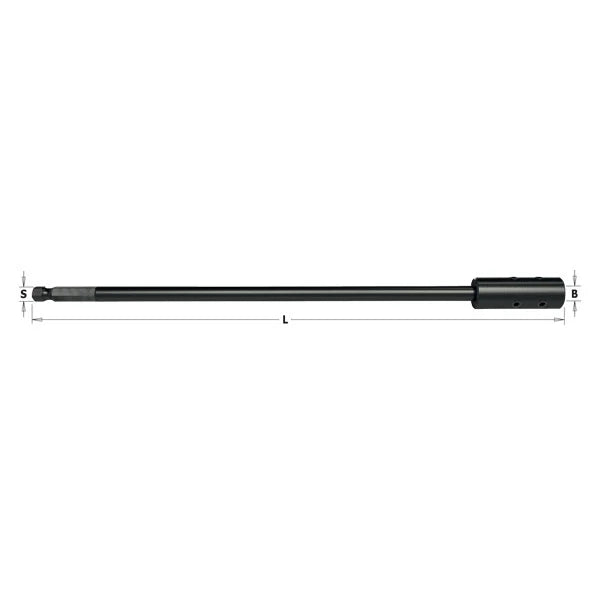 Rallonge pour forets avec raccord rapide hexagonal