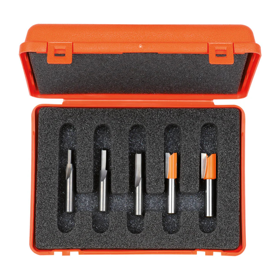 SET DE 5 FREZE 900.005.01 CU TĂIȘURI DREPTE