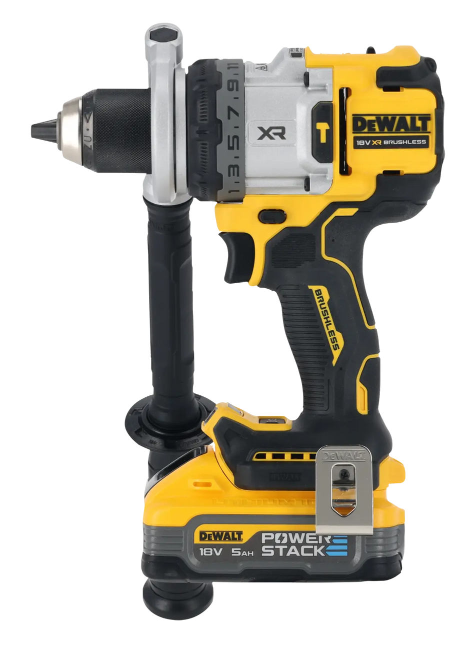 Trapano Avvitatore 3 Velocità con percussione XR 18V con motore BRUSHLESS - 2 x XR 18V Powerstack 5Ah - DCD1007H2T-QW