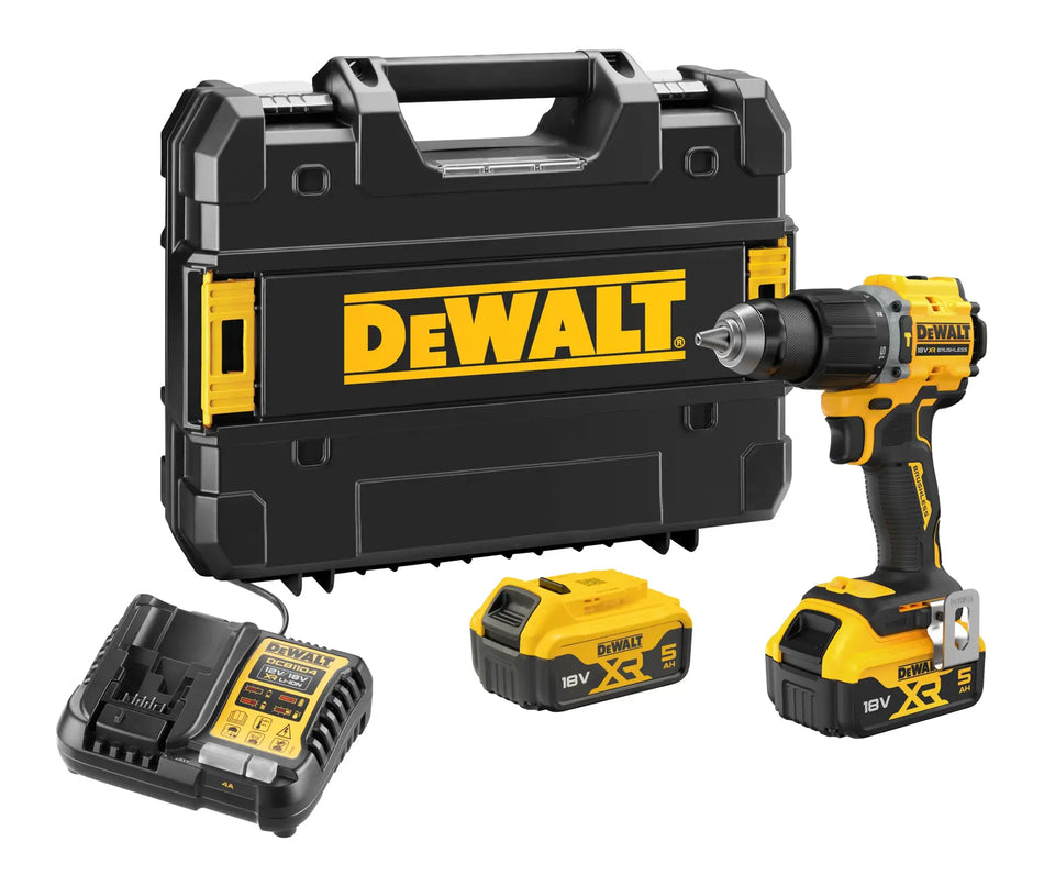 Trapano Avvitatore con percussione compatto 2 Velocità XR 18V BRUSHLESS - 2 x 18V XR 5ah - DCD799P2T-QW
