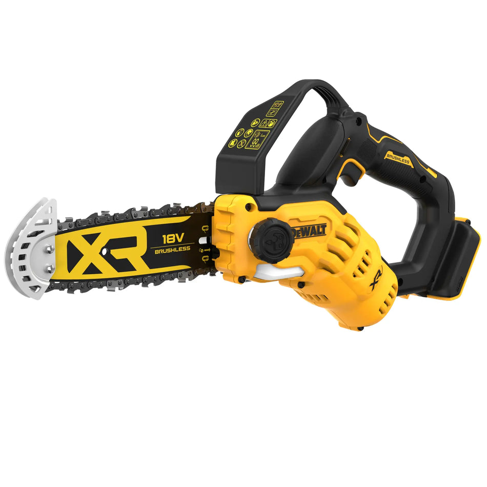 Elettrosega a catena per potatura 20 cm XR 18V motore BRUSHLESS, lunghezza barra 20 cm, senza batteria e caricabatteria. - DCMPS520N-XJ