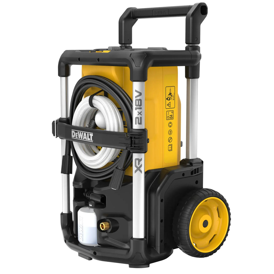 Idro-pulitrice 2x18V - unità senza batteria e caricabatterie - Motore BRUSHLESS 2x18V, 3 velocità 70-85-110 bar, 273LPH, - solo corpo macchina - DCMPW1600N-XJ