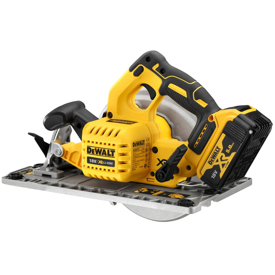 Sega Circolare 18V motore BRUSHLESS con scarpa compatibile con guide rettilinea, Ø lama/foro 184/16 mm - Solo corpo macchina - DCS572NT-XJ