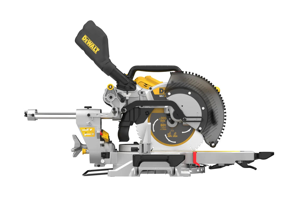 Troncatrice radiale 305 mm doppia inclinazione 18V XR FLEXVOLT + Sistema tracciatura XPS - solo corpo macchina - DCS782N-XJ