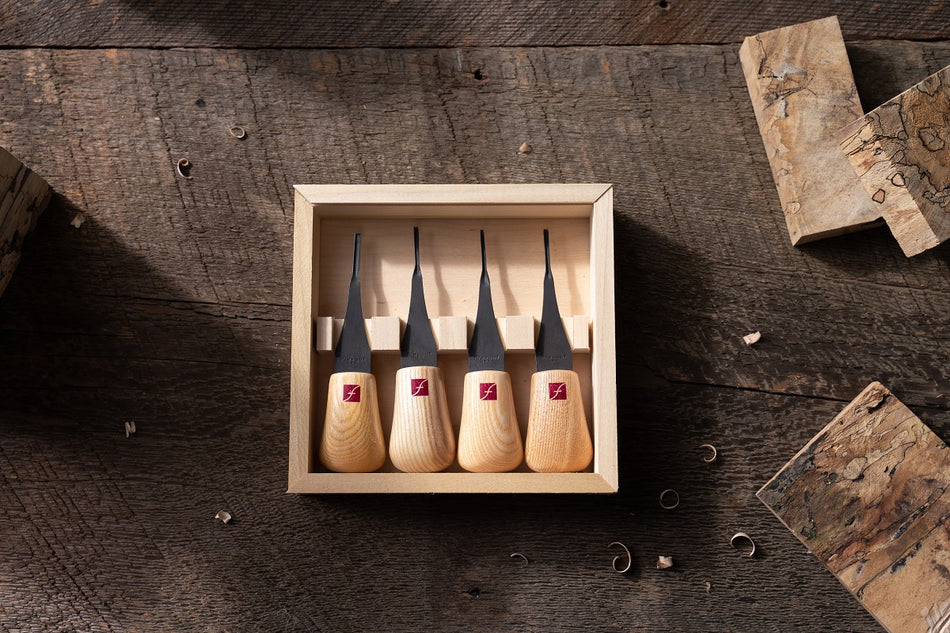 FR804 Set Micro sgorbie intaglio legno Micro-Palm Set Flexcut