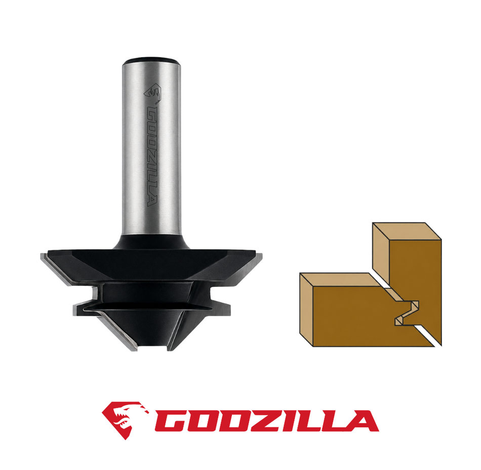 Fresa per Giunzione ad Angolo Retto (90°) - GodzillaBits
