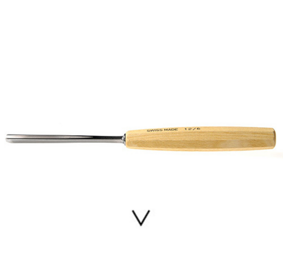 Profil de gouge droite Pfeil PF12- (coupe en V 60°)
