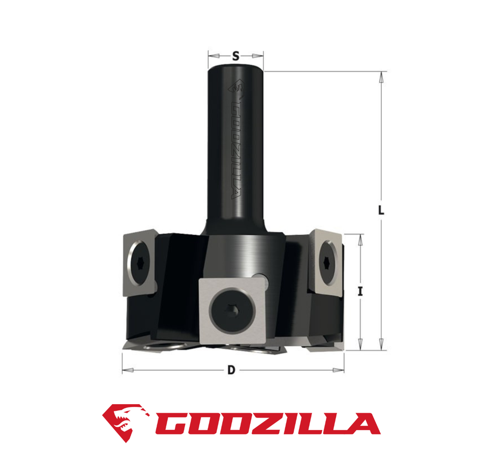 Coupeur de nivellement et de feuillure avec couteaux interchangeables – Godzilla Bits