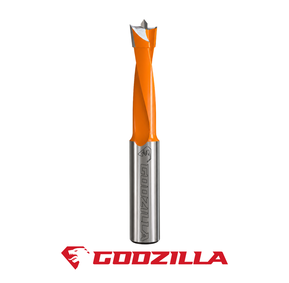 Punte foratrici 2 gole, fori ciechi LTS.036 Rotazione sinistra GodzillaBits