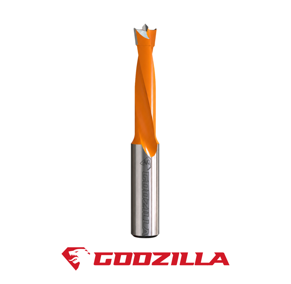 Punte foratrici 2 gole, fori ciechi LTS.066 Rotazione destra GodzillaBits