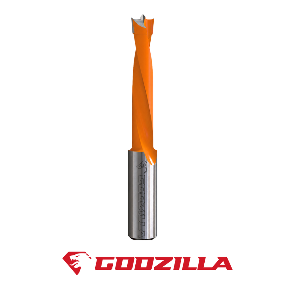Punte foratrici 2 gole, fori ciechi LTS.037 Rotazione sinistra GodzillaBits