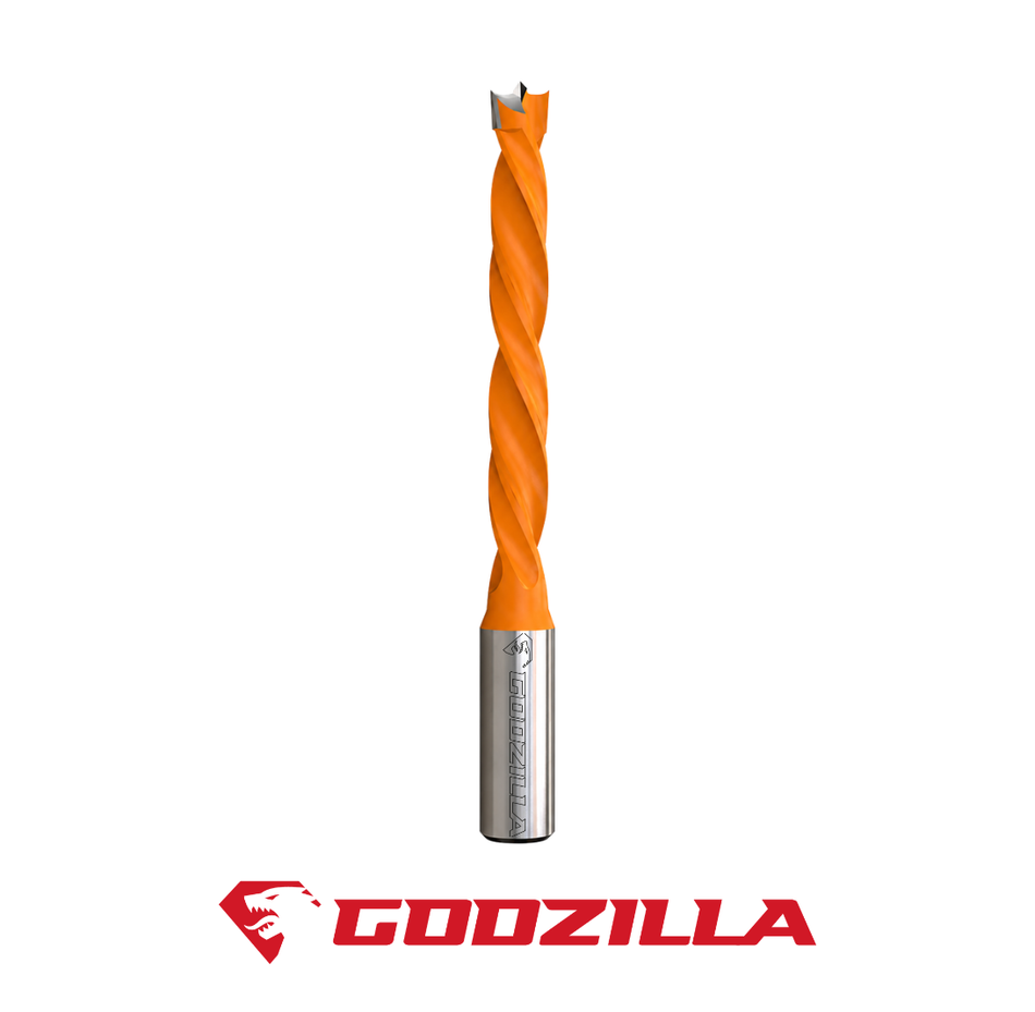 Punte foratrici 4 gole, fori ciechi LTS.047 Rotazione destra GodzillaBits