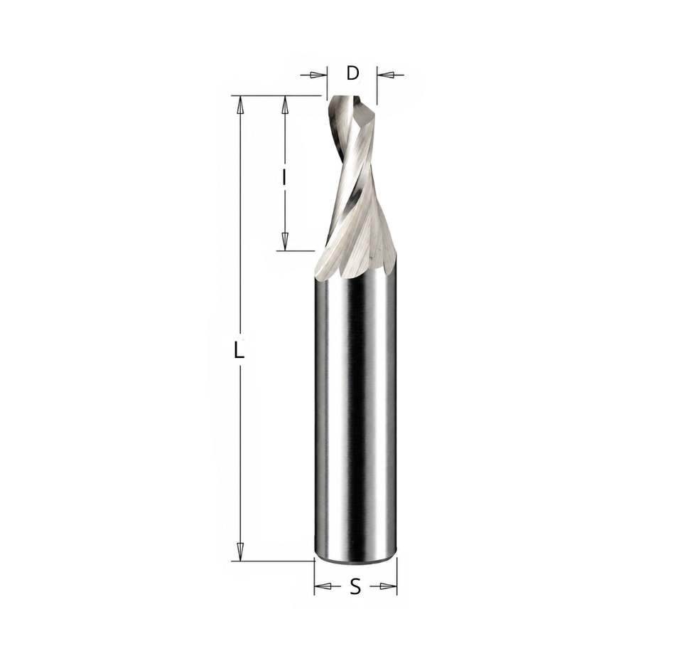 Frese elicoidali positive per alluminio e PVC LTS.622 GodzillaBits