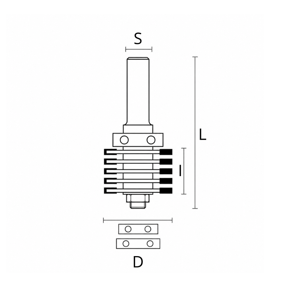 Fresa per giunzione Finger Joint - GodzillaBits