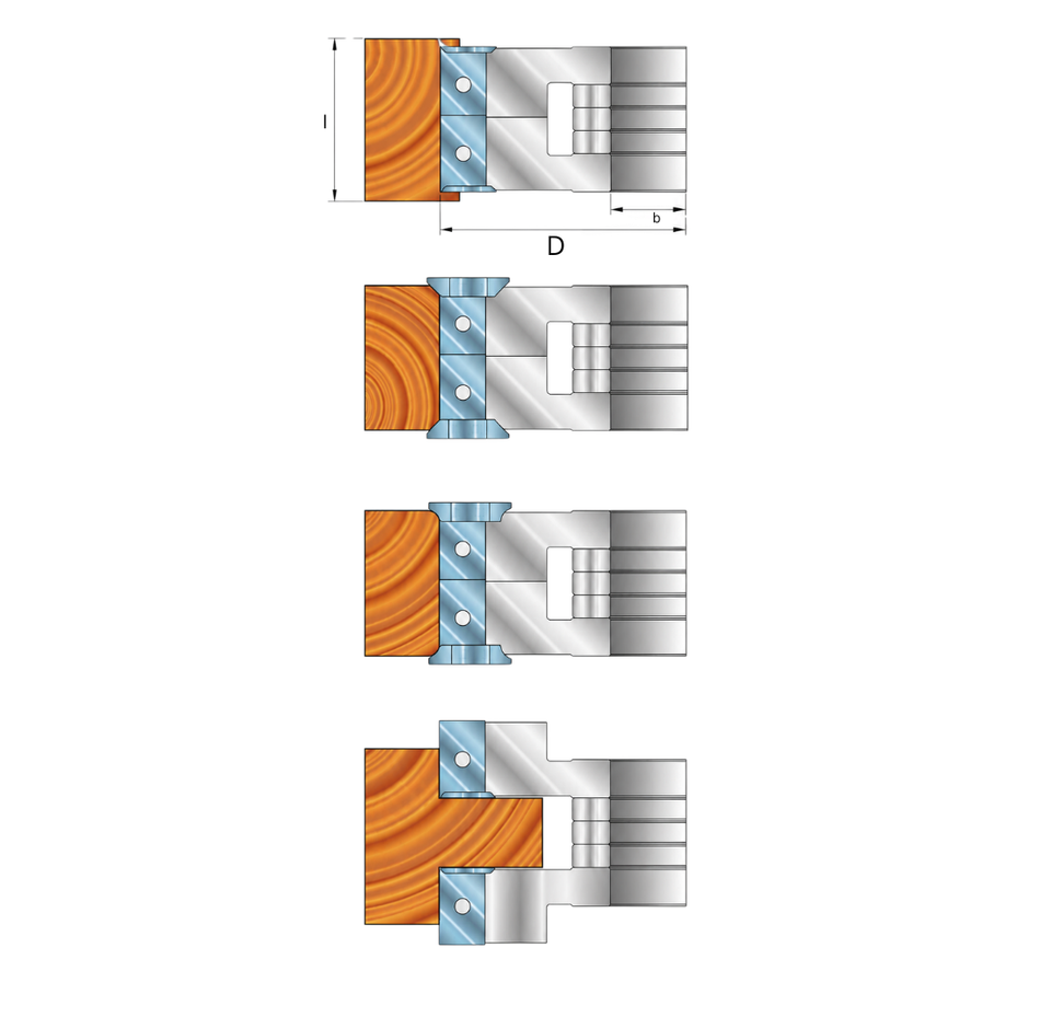 Testa portacoltelli multifunzione regolabile con anelli GodzillaBits