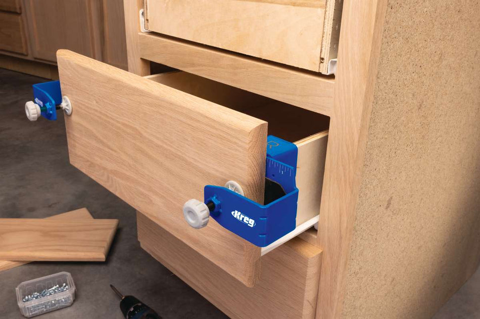 Set di guide per il montaggio del frontale del cassetto KCS-DFMT-PRO