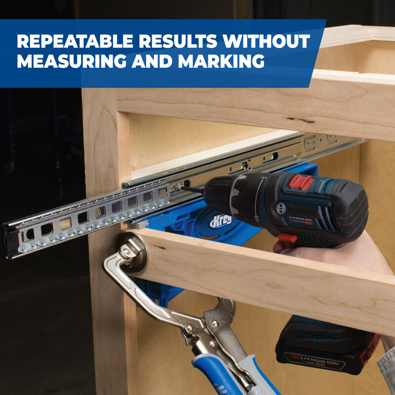 Guida per scorrimento cassetti falegnameria KREG KHI-SLIDE-INT