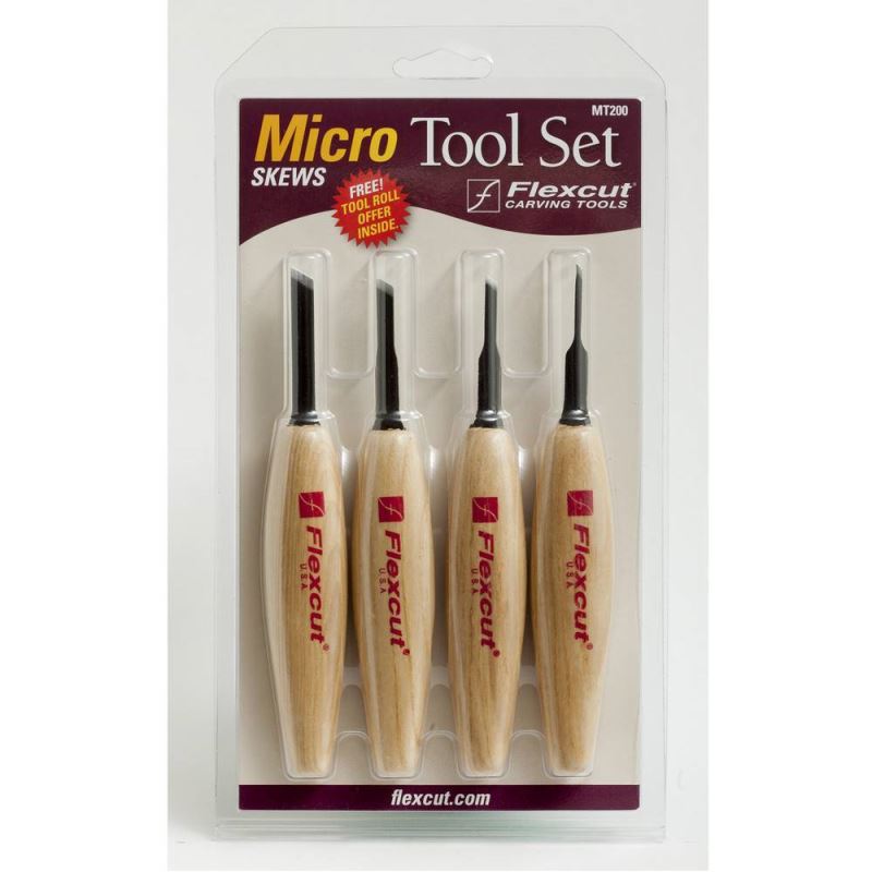 Set micro sgorbie per intaglio legno MT200 Flexcut