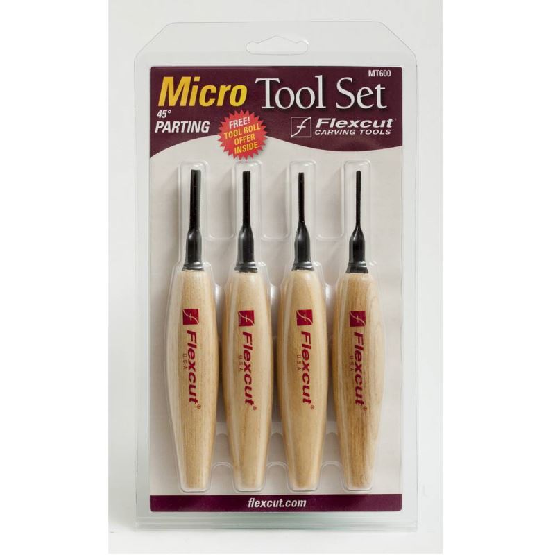 Set micro sgorbie per intaglio legno MT600 Flexcut