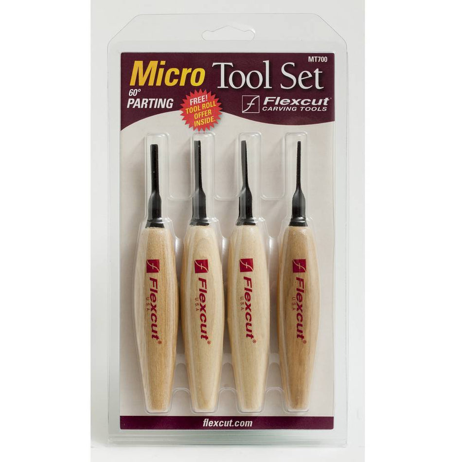 Set micro sgorbie per intaglio legno MT700 Flexcut