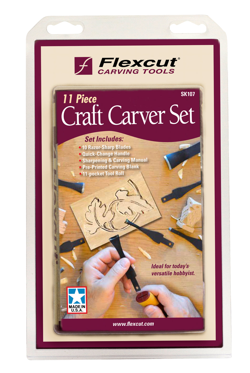 SET DI 10 MINI SGORBIE SCULTURA CON CUSTODIA FLEXCUT SK107