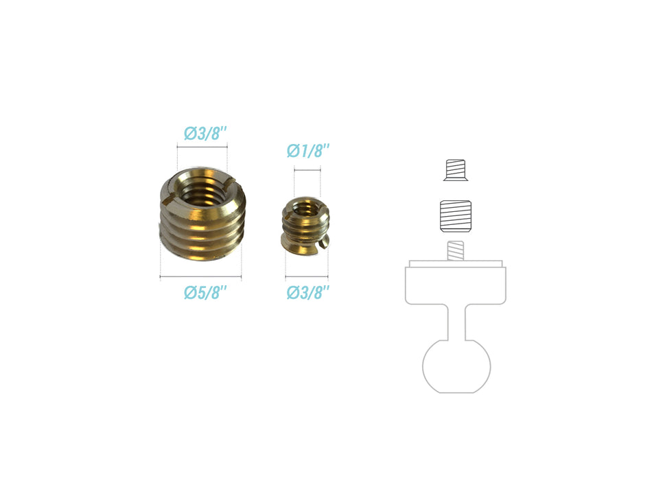 GEWINDEADAPTER 2-TEILIGES SET - 3/8" und 5/8" 34059