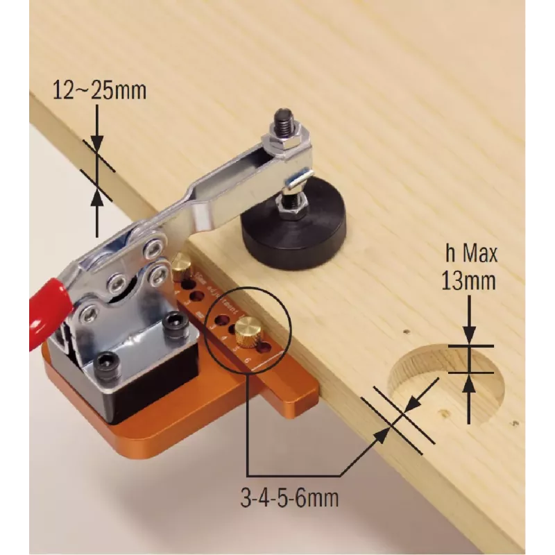 Kit de perçage charnière 35 mm CMT335