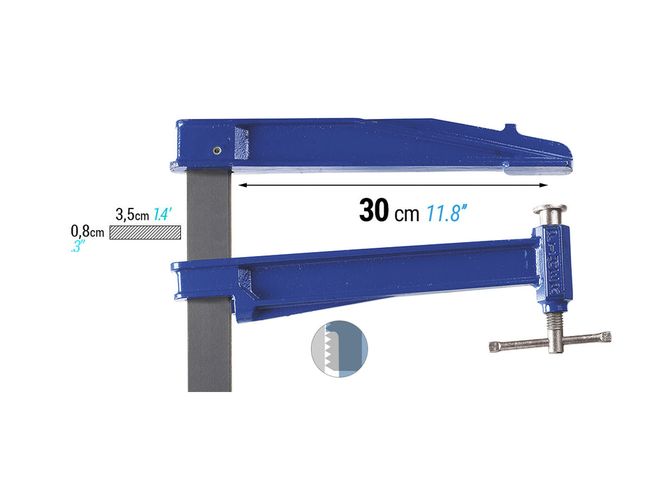 K PIHER-FLOW 30cm BAR. 40x10mm