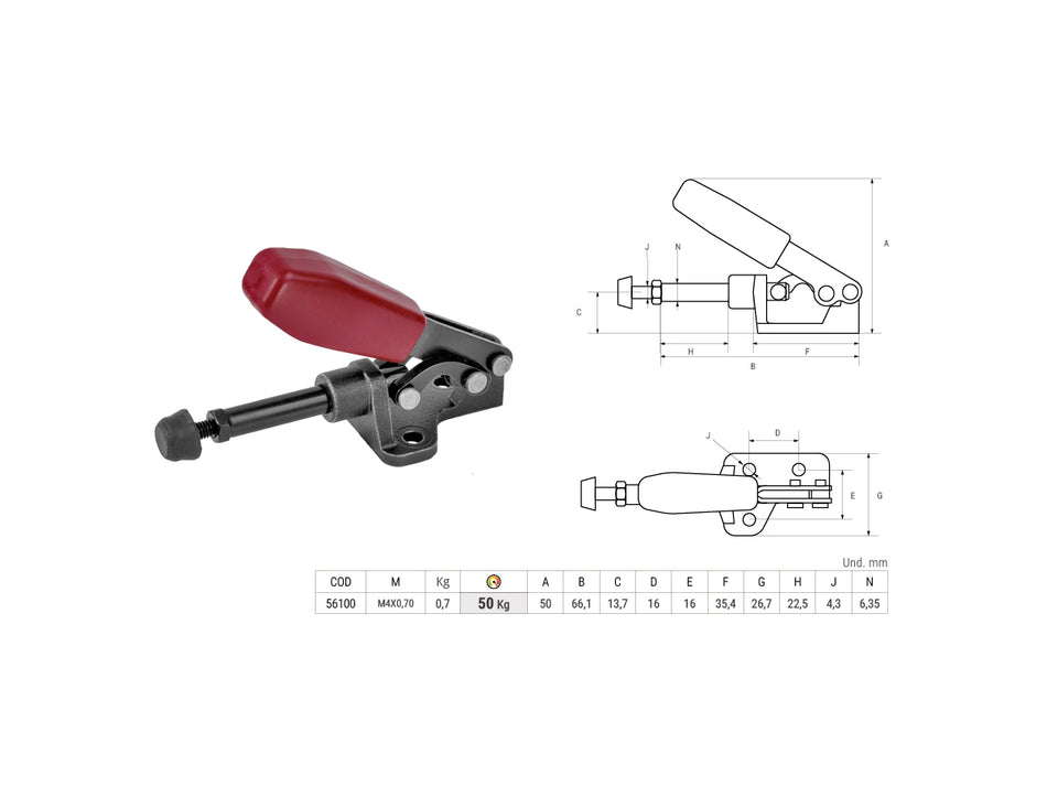 AXIAL-KNIEKLEMME 56100