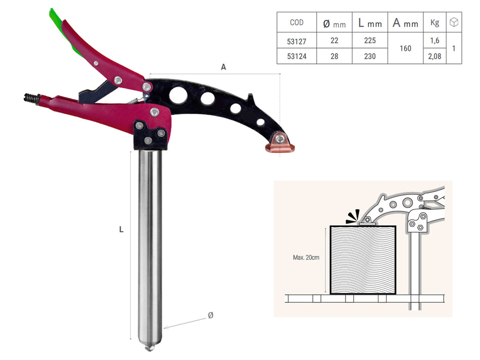 TGA160 - MORSETTO RAPIDO A GINOCCHIERA AUTOREGOLABILE